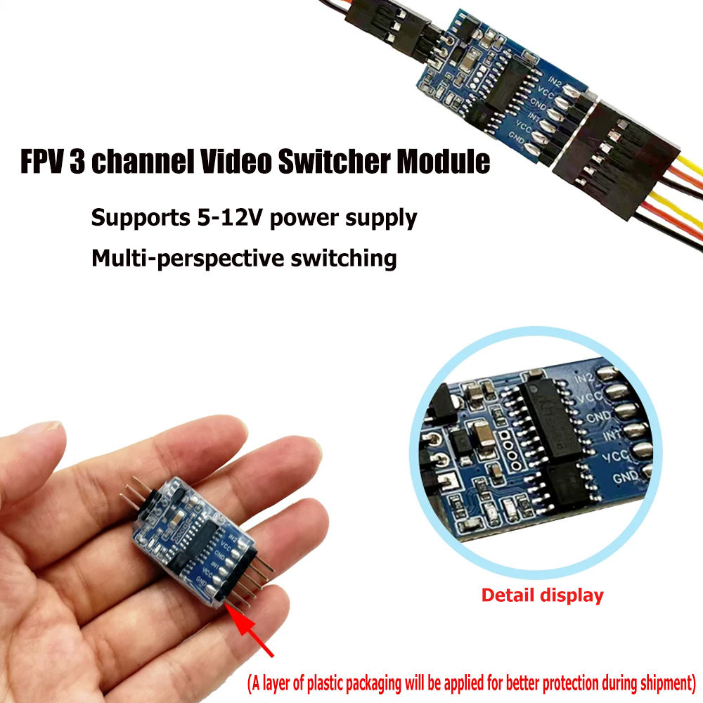5.8G 3 Channel Video Switcher  - Fpv Drone Battery ulasan dan harga