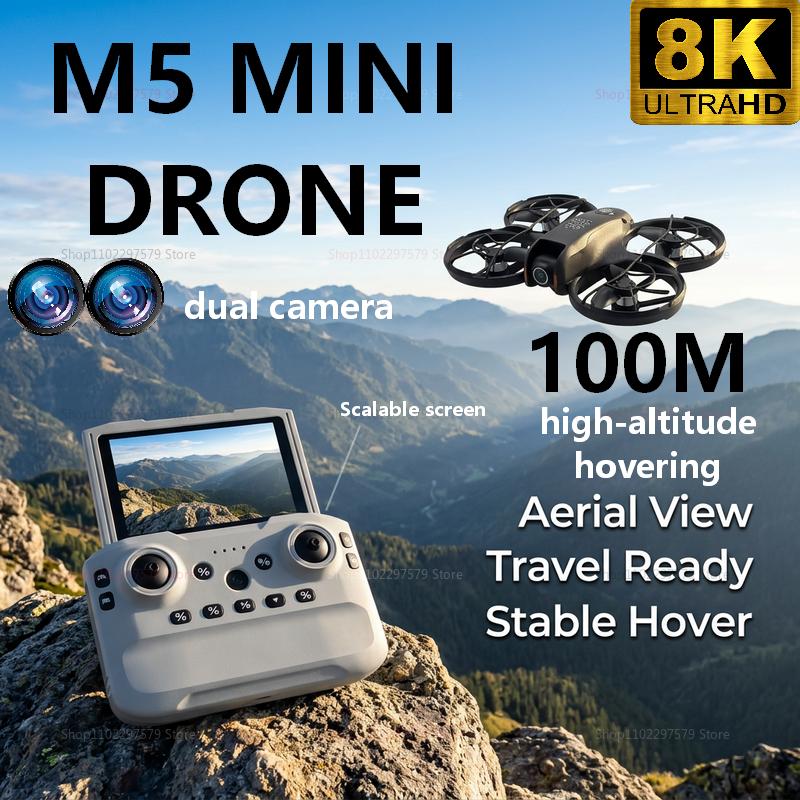 2026 New M5 Mini Drone 8K HD C - Fpv Drone Charger ulasan dan harga