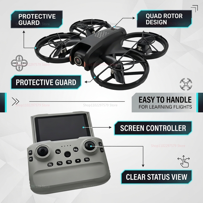 2026 New M5 Mini Drone 8K HD C - Fpv Drone Charger ulasan dan harga