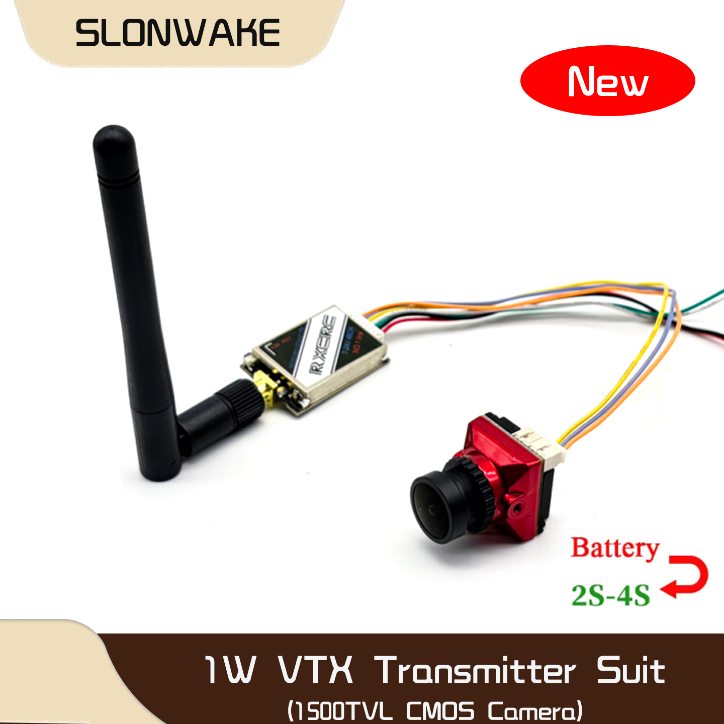 SLONWAKE  5.8G 48CH 1W VTX 100 - Fpv Drone Frame ulasan dan harga