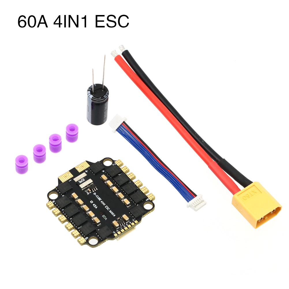 UAngel 4IN1 45A 60A ESC BLHELI - Fpv Drone Esc ulasan dan harga