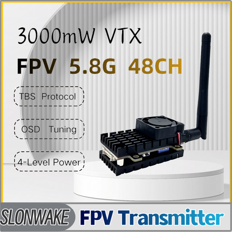 SLONWAKE 5.8G 3000mW Simulatio - Fpv Drone Transmitter ulasan dan harga